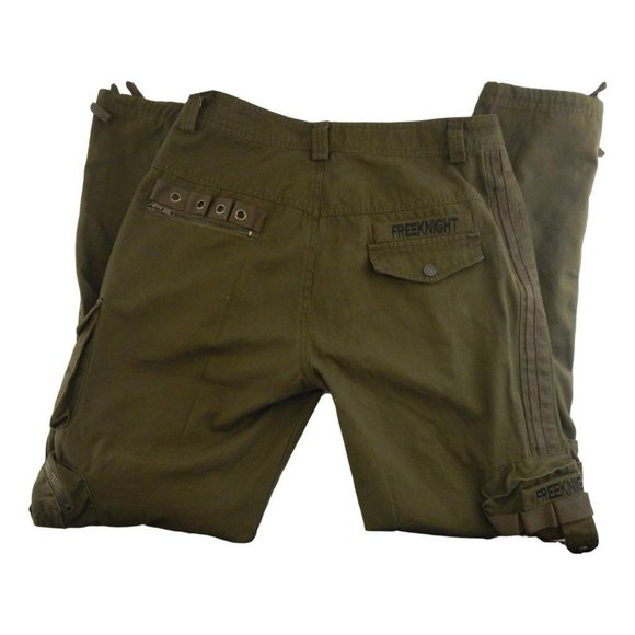 FreekKnIght Green Cargo Hunting Pants Size: 31 - Picture 3 of 10